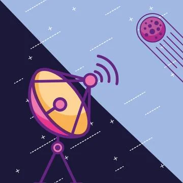 Space galaxy card Stock Illustration
