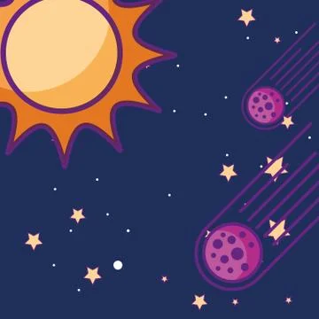 Space galaxy card Stock Illustration