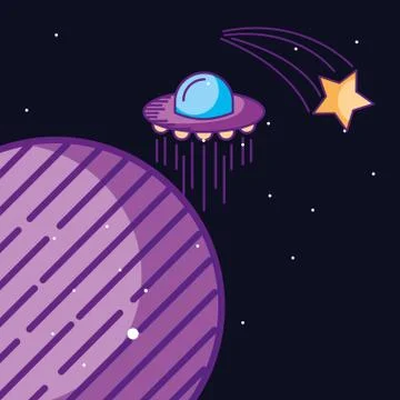 Space galaxy card Stock Illustration