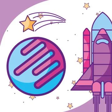 Space galaxy card Stock Illustration