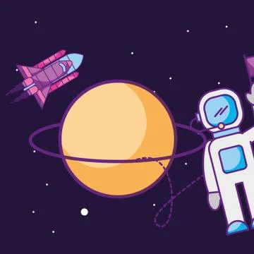 Space galaxy card Stock Illustration
