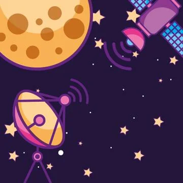 Space galaxy card Stock Illustration