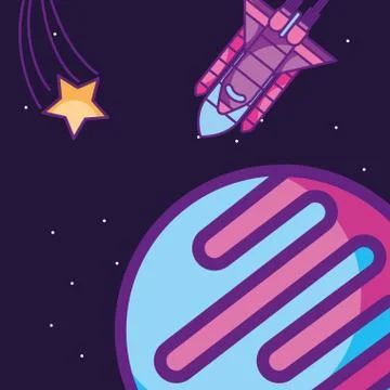 Space galaxy card Stock Illustration