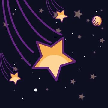 Space galaxy card Stock Illustration