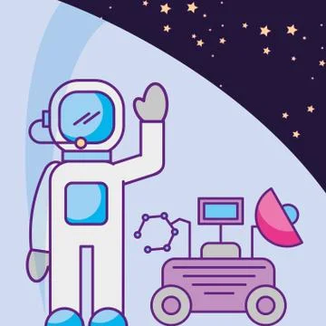 Space galaxy card Stock Illustration