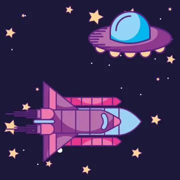 Space galaxy card Stock Illustration