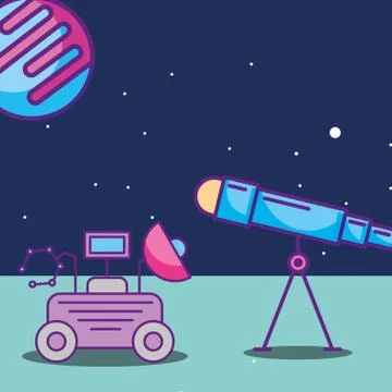 Space galaxy card Stock Illustration