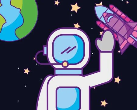 Space galaxy card Stock Illustration