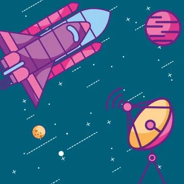 Space galaxy card Stock Illustration