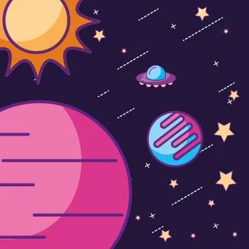 Space galaxy card Stock Illustration