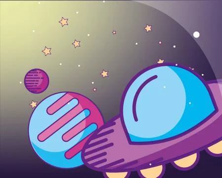 Space galaxy card Stock Illustration
