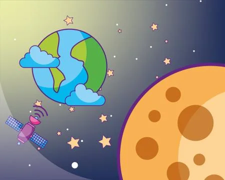 Space galaxy card Stock Illustration