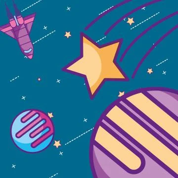 Space galaxy card Stock Illustration