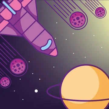 Space galaxy card Stock Illustration