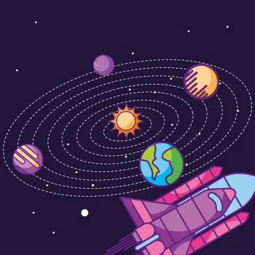 Space galaxy card Stock Illustration