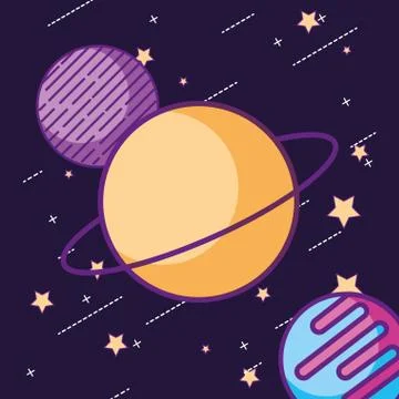 Space galaxy card Stock Illustration