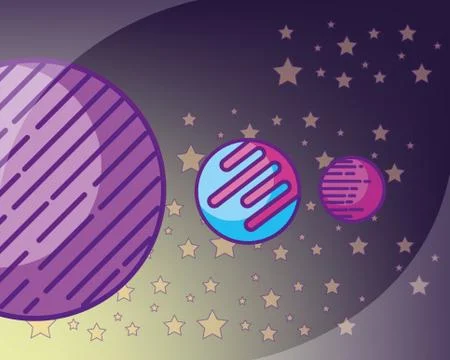 Space galaxy card Stock Illustration