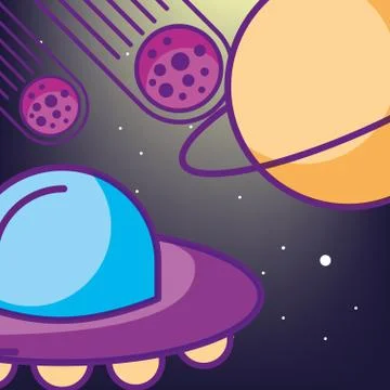 Space galaxy card Stock Illustration