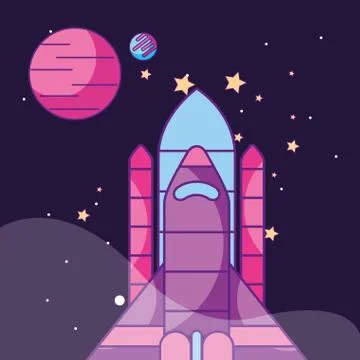Space galaxy card Stock Illustration