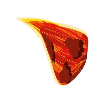 Space galaxy comet falling icon isolated vector Illustrazione stock