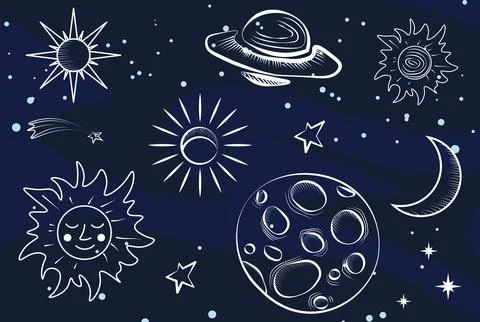 Space Galaxy concept Stockillustratie