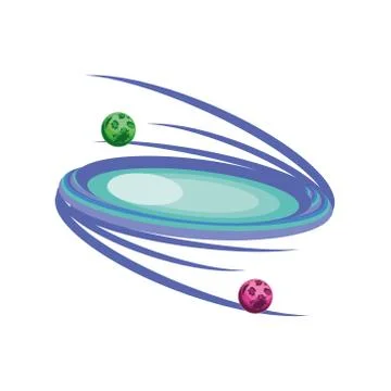 Space galaxy constellation on white background Stock Illustration