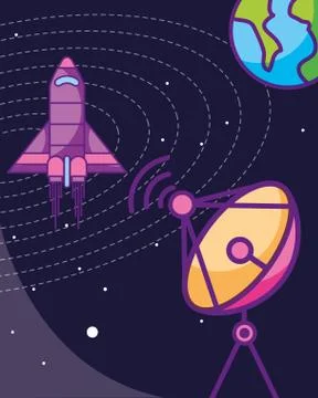 Space galaxy cosmic card Stock Illustration