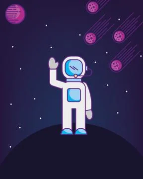 Space galaxy cosmic card Stock Illustration