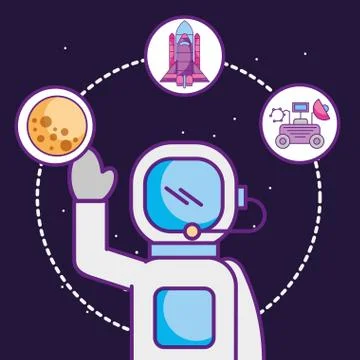 Space galaxy cosmic card Stock Illustration