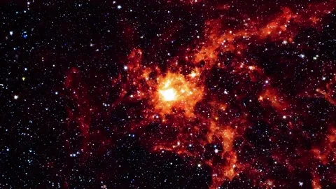 Space galaxy nebula cosmos abstract motion background Stock Footage 340441738