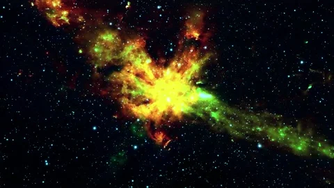 Space galaxy nebula cosmos abstract motion background Stock Footage 340441754