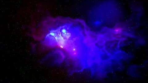Space galaxy nebula cosmos abstract motion background Stock Footage 340443383