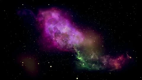 Space galaxy nebula cosmos abstract motion background Stock Footage 340446555