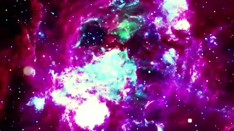 Space galaxy nebula cosmos abstract motion background Stock Footage 340446606