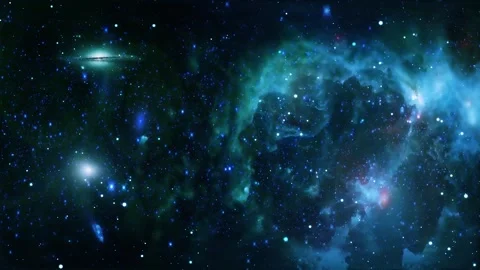 Space galaxy nebula cosmos abstract motion background Stock Footage 340446728