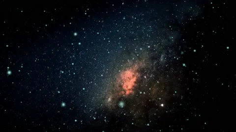 Space Galaxy Nebula Star Motion Background Stock Footage 166844443