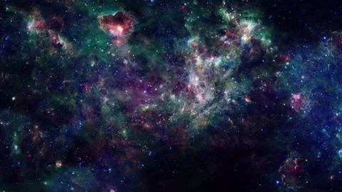 Space Galaxy Nebula Star Motion Background Stock Footage 166844737
