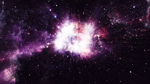 Space Galaxy Nebula Star Motion Background 库存影片 166844794