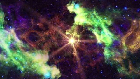 Space Galaxy Nebula Star Motion Background Video stock 166844868