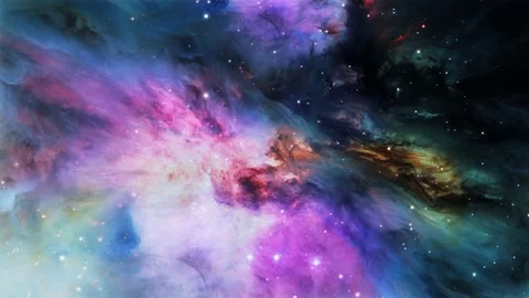 Space Galaxy Nebula Star Motion Background Stock Footage 166845147