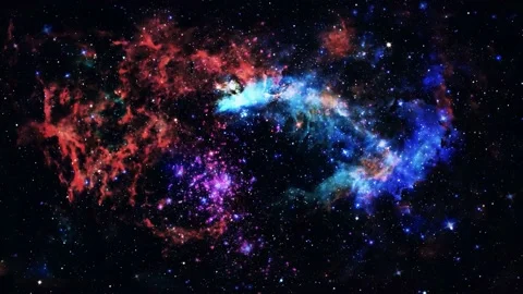 Space Galaxy Nebula Star Motion Background Stock Footage 166845178
