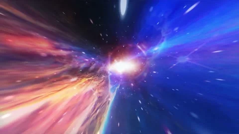 Space Galaxy Nebula Star Motion Background Stock Footage 166845488