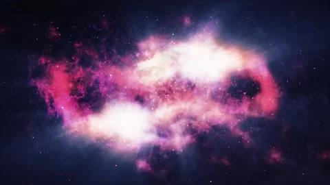 Space Galaxy Nebula Star Motion Background Stock Footage 166845497