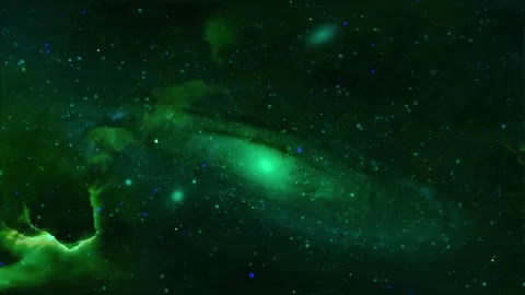 Space galaxy nebula stars motion deep exploration background Stock Footage 340448897