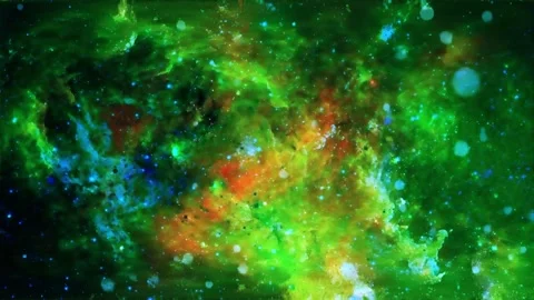Space galaxy nebula stars motion deep exploration background Stock Footage 340449490