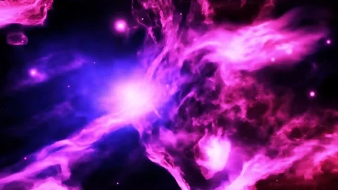Space galaxy nebula stars motion deep exploration background Stock Footage 340449491