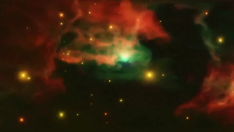 Space galaxy nebula stars motion deep exploration background Stock Footage 340449542