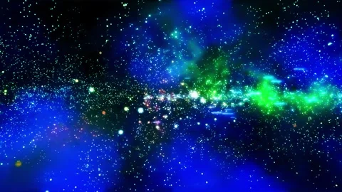 Space galaxy nebula stars motion deep exploration background Stock Footage 340449562