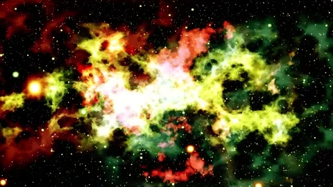 Space galaxy nebula stars motion deep exploration background Stock Footage 340449591