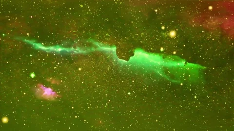 Space galaxy nebula stars motion deep exploration background Stock Footage 340449714
